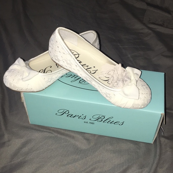 Paris Blues white flats - Picture 4 of 4